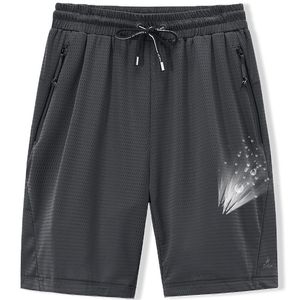 Große Herren-Shorts, Mesh, elastisch, Sommerreithose, 8XL, 6XL, große Größe, Kleidung, Nylon, Schwarz, Grau, Spandex, Schweiß, Plus 220608