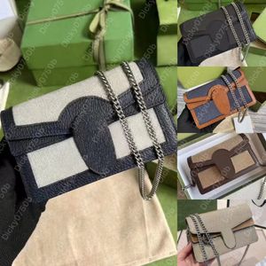 Lüks mini çanta crossbody çanta eski kadın çanta omuz çantası bayan tasarımcı zincir üzerinde cüzdan moda w o c çanta cüzdanlar kart tutucu telefon kot zincirleri cüzdanlar flep