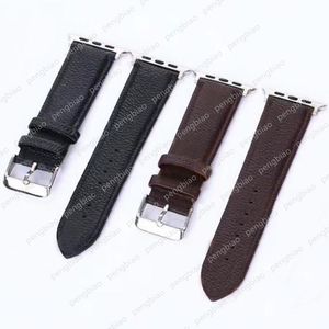 Wholesale Top Designer Strap Gift Watchbands for Apple Watch Band 42mm 38mm 40mm 44mm iwatch 3 4 5 SE 6 7 bands Leather Straps Bracelet Fashion Wristband Print Stripes watchband