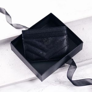 Top quality Genuine Leather Purse card holder wallet Mens famous Women's Lambskin Holders Luxurys designer fashion Coin Black Mini Wallets Key Pocket Interior Slot