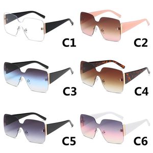 Large Frame Siamese Designer Sun Glasses For Women Fashion Retro Sunglasses Uv400 Protection Vintage Sunglass