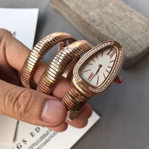 2023 Designer Automatisk mode Högkvalitativ klocka Lamer Titta på rostfritt stål Case Serpentine Case Quartz Movement 32mm Quartz Movement Women Watches