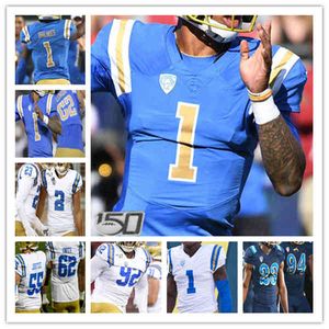 カスタムカレッジUCLAブルーインズフットボールジャージードリアントンプソン - ロビンソンデメトリックフェルトングレッグダルシッチステファンブレイロックブリテンブラウンハート