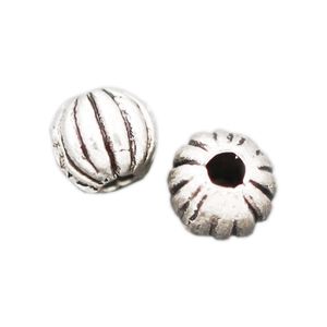 Alloy Watermelon Bead Round Beads Spacers 3.6x3.6mm Antique Silver Loose Beads Jewelry Findings L663 250pcs/lot