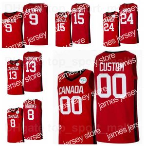 James Canada Basketball Jersey 2021 Tokyo 8 Andrew Wiggins 15 Oshae Brissett 13 Tristan Thompson 10 Trey Lyles 6 Cory Joseph 5 Brandon Clarke