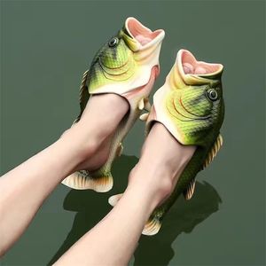 Funny Man Footwear Family House Shoes Large Size 3347 Summer Beach Boys Unisex Fish Slippers Men 220630