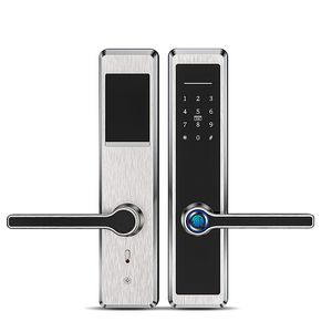 Tuya Smart Lock Home Cerradura Inteligente Apartment Security Keyless Intelligent Biometric Lock med kortläsare
