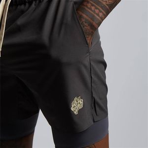 Pantaloncini da corsa estivi Uomo 2 in 1 Sport Jogging Fitness Training Quick Dry s Gym Sport Pantaloni corti 220722