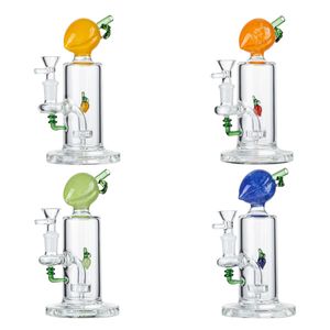 Colori multipli Stile frutta Bong unici Narghilè Forma diversa Tubi dell'acqua Soffione doccia Bong in vetro Perc Giunto femmina da 14 mm con ciotola Olio Dab Rigs