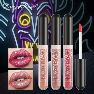 Lip Gloss 12 Cores Glitter Glossy Makeup Batom Líquido Profissional Fosco Mudado Metálico Brilhante Metal Sexy Cosméticos