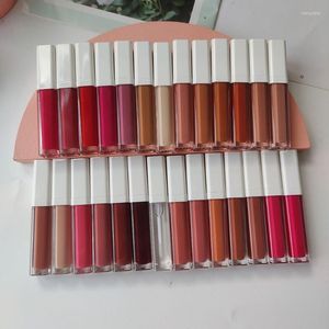 Lipgloss-Stück, weißer Deckel, quadratische Röhre, klar, individueller Lipgloss, flüssiger Lippenstift, Private Label, Make-up, Großhandel, Lip Wish22