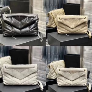 Top Quality LOULOU purse luxurys designers bags genuine leather messenger crossbody chain shoulder bag WOMAN key card Wallet Handbag Totes MM Black