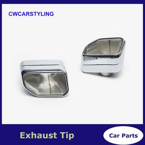 1 Pair Car Exhaust Muffler Tip For BMW G01 G02 X3 X4 Stainless Steel Exhaust Pipe Square Tailpipe