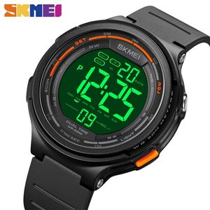 SKMEI LED Light Digital Mens Sport Watches Count Down 5Bar Waterproof Wristwatch For Men Male Clock Watch reloj hombre 1841 220407