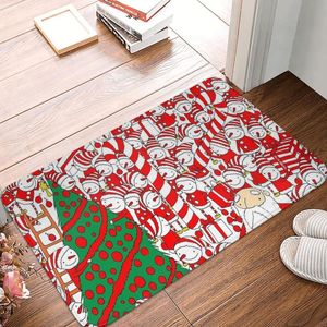 Dywany Boże Narodzenie Santa Gnome Plaid Doormat sypialnia nowoczesna miękka kuchnia domowy dywan dekoracje dywanowe dywan wanna