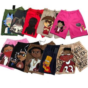 EINZELHANDEL Plus Größe 3xl Herren Cartoon Baumwolle Shorts Mit Tags Designer Sommer Kordelzug Hosen Mode Bedruckte Jogginghose Capris Freizeitkleidung