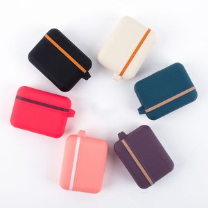 Bagage Box -hörlurtillbehör Silikonfodral för Apple AirPods 1 2 Pro 3 Skydd Case Bluetooth Wireless Earphone AirPods3 Cover