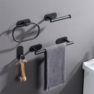 Portasciugamani da bagno 304 Acciaio inossidabile Rack Ring Rail Porta carta igienica Appendiabiti Accessori hardware 220809