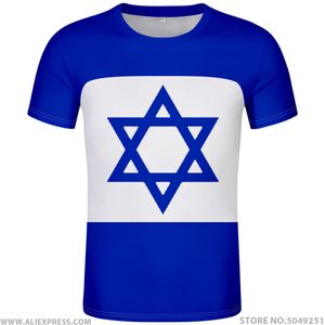 ISRAEL T Shirt Nome Numero Isr T-shirt Abbigliamento Stampa Fai da te Magliette personalizzate gratuite Po Respirant 3D 4XL 5XL Big Size 6XL 220609