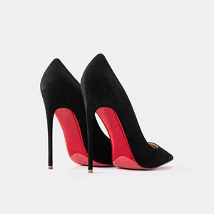 Цветочные Насосы оптовых-Отсуть обувь осени женщины высокие каблуки сексуально будь замшево красные блестящие нижние насосы модная темперамент неглубокая свадьба MX14