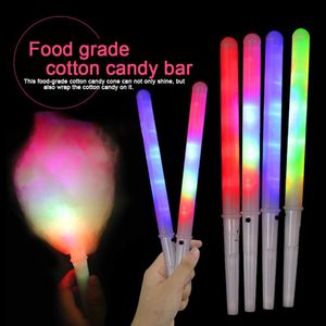 Cotton Candy Light Cones Colorful Glowing Luminous Marshmallow Cone Stick Party gynnar Halloween Julförsörjning blinkande färg C0628X03