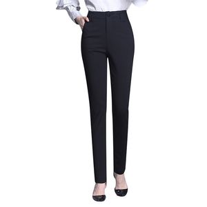 Zarif Yüksek Bel Kadın Ekose Harem Pantolon Sonbahar İş Giysesi Gevşek Kadın Pantolon Ol Ofis Bayanlar Pantolon Artı Boyut XXL 210412