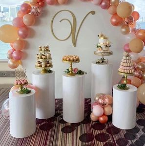 Wedding Decorations DIY Holiday 3pcs Round Cylinder Pedestal Display Art Decor Cake Rack Plinths Pillars Dessert Table GG0301A