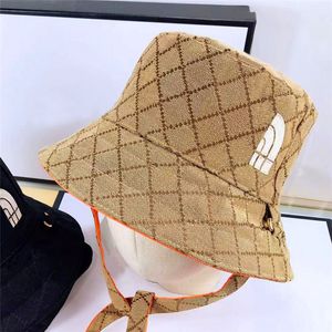 Wholesale top hats resale online - High Quality Bucket Hats Designer Beanie Mens Hat Womens Wide Brim Hat Casual Cotton Print Fashion Beach Sun Cap
