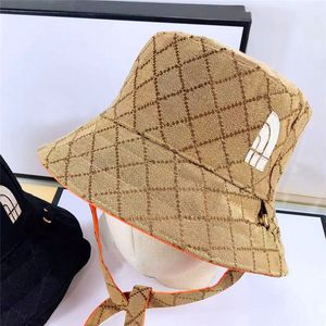 Wholesale top hats resale online - High Quality Bucket Hats Designer Beanie Mens Hat Womens Wide Brim Hat Casual Cotton Print Fashion Beach Sun Cap