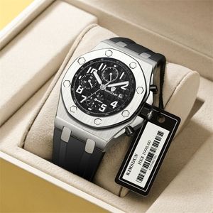 Herrklocka Spider Edition Automatisk mekanisk rörelse Watch for Men Luxury Rubber Strap Sapphire Crystal Watches Reloj HOMBRE 220523