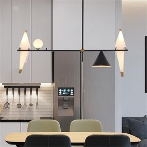 Lampy wiszące nowoczesne lampa kamienna lampa lampy przemysłowy żyrandol komercyjny oświetlenie kuchenne Oprawy kuchenne sypialnia jadalnia