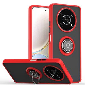 Pancerze Magnetyczne przypadki Honor 50 Lite X7 X9 X9 X30 X30i Case Soft silikon uchwyt samochodu Pierścień Pierścień Huawei Nova 8 8i Y9S Y9A P20 P30 P40 P50 Pro Cover