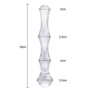 OLO Glass Anal Plug Butt Giocattoli sexy per uomo Donna Dildo masturbatore Massaggio punto G Prodotti per adulti