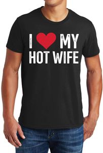 T shirts voor heren zijn dol op mijn vrouw Valentijnsdag Graphic T shirt Grappige shirts zeggen Sarcasme Teemen s