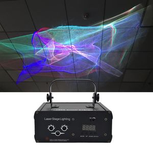 Mini DMX RGB Full Color Hypnotic Aurora DJ Laser Light Home Gig Party Background Stage Lighting Effect DJ W2434