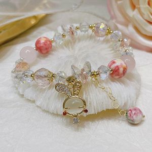 Bangle Colorful Crystal Stone Flower Beads Bracelet Buckle Lucky BraceletsBangle BangleBangle