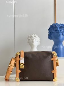 2022 Новое поступление дизайнерская сумка боковой багажник pm старая цветочная коробка для женщин M46358 кожаная сумка через плечо сумка-тоут2203