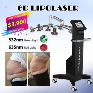 NEW Low Intensity D minceur machine Lipolaser slimming equipment Lipo Laser nm Green and Red Color for Fat Removal