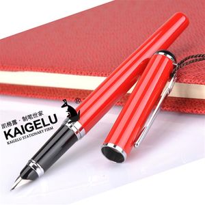 Kaigelu 353 Fountain Iridium Pen Classic Style Red Green Black Silver Clip Medium Nib Writing Fashion Business Gift For Student SP311k