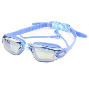 Vuxna Diopter Swimming Glasses Earplug Waterproof Arena Optical Natacion Swim Eyewear Anti Fog receptdykningsglasögon Y220428