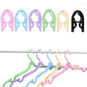 Hangers & Racks Folding Portable Outdoor Non-slip Hanger Cloth Storage Travel Towel Clothespin Closet Organizer A4C3