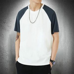 T Shirt Herrenmode Kleidung 2022 Sommer Kurzarm T-shirt Eis Seide Faser Kühlen Dünnen Atmen Streetwear T-shirts für männer