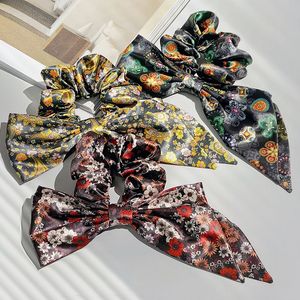 Ponytail Holder Womens Bow Scrunchies Hair Scrunchy Ribbon Elastic Hair Band Scrunchie Hairbands Ties Ropes for Women Girls