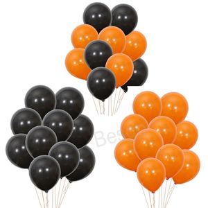Lateks parti dekorasyon balon cadılar bayramı turuncu siyah balonlar düğün ziyafet otel balonlar dekor hallowmas bar aksesuarları bh7102 tyj