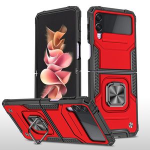 Per Samsung Galaxy Z Flip 4 Custodie Armatura Antiurto Anello magnetico Supporto per supporto Cover posteriore Custodia Flip3 Fold4 Fold 4 5G