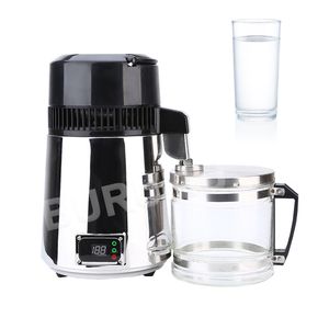 110V/220V Water Distiller Machine 4L Stainless Steel Liner Adjustable Temperature Digital Control Distilled Purified Machine Dispenser