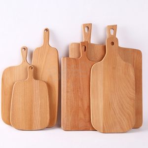 Kitchen Wood Chopping Block Cake Sushi Plate Serving Trays Eco-friendly Bread Fruit Plate Vegetables Fruits Cutting Board BH6434 WLY