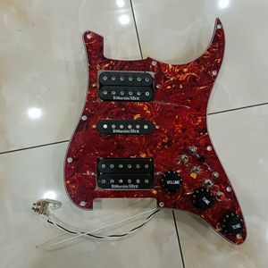 Upgrade Prewired HSH Pickguard Pickups Black Humbucker Dimarzio Alnico Pickups 3 Single Cut Switch 20 Tones More for FD Guitar