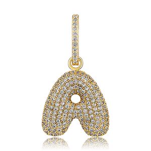 New Fashion Iced Out Stud Earring Cubic Zircon Initials Letters Hoop Earrings Alphabet Name DIY Gold Drop Earrings For Women Man