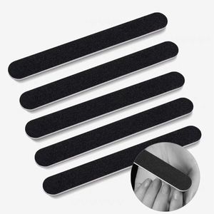 50st/Lot Black Slip Nail File Emery Board Thin Black Sandpaper för Nails Manicure Art Tools